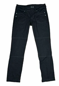 Pantalones para mujer Athleta talla pequeña negros bolsillos elásticos pierna recta - Imagen 1 de 6