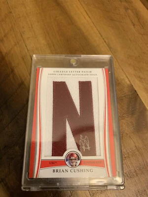 2009 Topps Certified Autograph Brian Cushing College Letter Patch Sn: 7/9 - Image 1 of 2