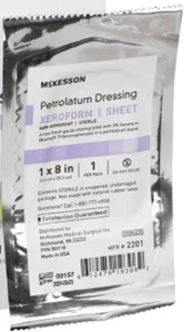 8 Pack Xeroform Petrolatum Impregnated Gauze Dressing Sheet for Burn Wound Care - Picture 1 of 1