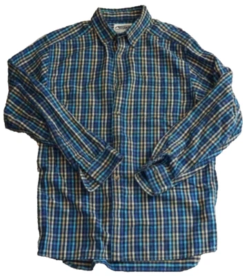 Camisa de franela Mountain Khakis para hombre mediana multicolor a cuadros manga larga abotonada Foto 1 de 4