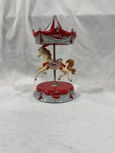 Vintage Coca-Cola Racer The Coca-Cola Classic Carousel Collection Ivory Horse - Picture 1 of 6