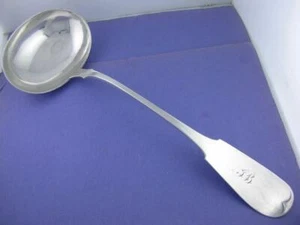 Frühe Münze Silber 12 3/4" große Suppe Servierschüssel J EINSTEIN c1800's - Bild 1 von 5