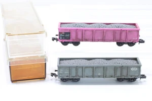 N Roco SBB Hochbordwagen Güterwagen DC Konvolut grau rosa OVP/N59 - Imagen 1 de 4