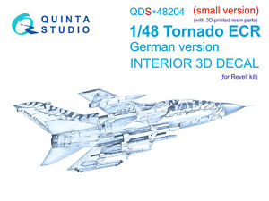 Quinta Studio QDS+48204, Tornado ECR Ge 3D-Printed Interior decal (Revell), 1:48