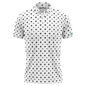 St Patricks Day Black Donnelly Performance Polo - Picture 1 of 4