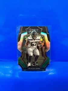 2022 Select Premier Level Black and Green PRIZM Die Cut RC Charles Cross #190