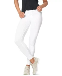 Hue White SZ S Classic Stretch Denim Leggings U23366H - Picture 1 of 2
