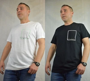 T-shirt cotone magliette da uomo manica corta Stampa girocollo Bianca xl 2xl 3xl - Picture 1 of 18