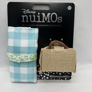 Disney NuiMos Accessories Picnic Basket Blue White Blanket Set NEW - Picture 1 of 2