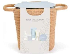 Body Collection Basket Luxury Toiletries Gift Set & Candle - Bath & Body Relax - Picture 1 of 5