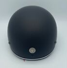 Torc T5C Half Helmet Half Flat Black With Chrome Trim XLarge Open Box 