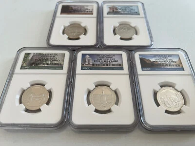 2011-S CLAD NATIONAL PARK QUARTER SET EARLY RELEASE NGC PF70 ULTRA CAMEO - Image 1 of 4