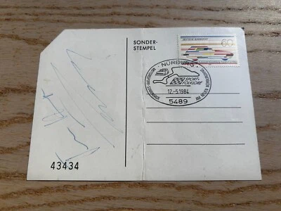 Autogramm James Hunt / Niki Lauda 1984 Nürburgring Eröffnung GP Kurs - Bild 1 von 3