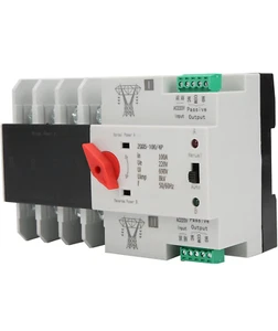 Dual Power Automatic Transfer Switch Electronic Circuit Breaker ZGQ5-100/4P - Picture 1 of 8