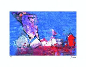 Giclee Print Armin Mueller Stahl "Engel über der Stadt" handsigniert NEU - Bild 1 von 2