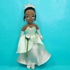 Disney Princess and the Frog Tiana Green Dress Plush Soft Stuffed Doll Toy 12'' 