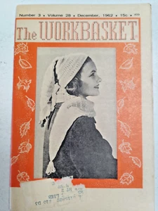 Hat Scarf Mittens The Workbasket Magazine Knit Crochet VTG 1962 #3 Vol 28 Doily - Foto 1 di 12