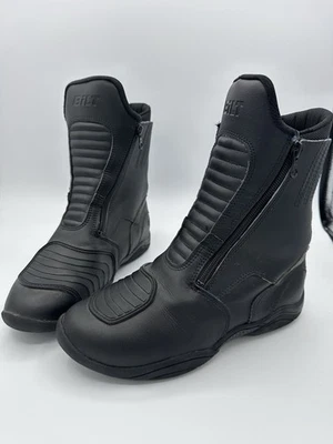 Botas de montar Bilt Pro Tourer negras protectoras para moto para mujer 8 cremallera doble Foto 1 de 4