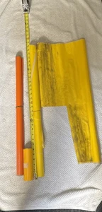 Lote Rollos Usados Vintage RC Modelo Avión Película Cubierta - Amarillo Naranja - Imagen 1 de 8