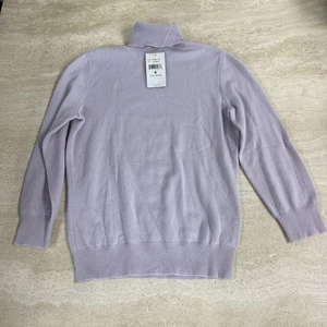 Suéter Pullover Ralph Lauren 100% Cachemira Púrpura Cuello Alto Talla Pequeña Nuevo con Etiquetas�� - Imagen 1 de 8