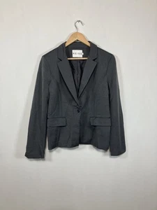 Reiss Womens Jacket Blazer Size UK 14 Grey Wool Blend Gino Smart Business Office - Picture 1 of 8