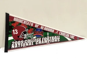 Pennant in feltro marea cremisi Università dell'Alabama 2009 campionato BCS - Foto 1 di 2