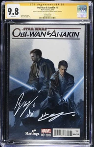 Obi-Wan & Anakin #1 Hastings Variant Star Wars Marvel CGC 9.8 Signed Hayden Ewan - Picture 1 of 2