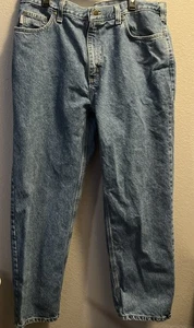 Carhartt Jeans Mens 42x32 Relaxed Fit B460 LBV Straight Relaxed Fit Denim - Picture 1 of 8