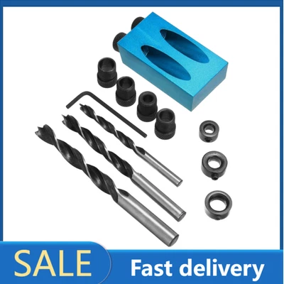 Hágalo usted mismo Kit de plantilla de agujero de bolsillo 850 Sistema de taladro fácil Taladro de tornillo para carpintería de alta resistencia Foto 1 de 4