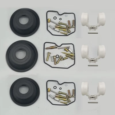 3 X Kit Reconstrucción Reparación Carburador PARA Triumph Keihin 06-08 Scrambler Carburador Flotador Foto 1 de 3