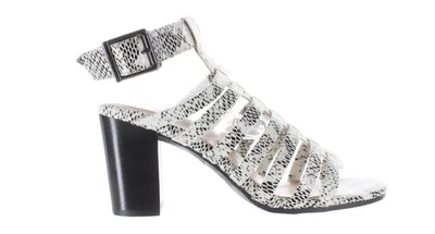 Vionic Womens Perk Sami Snake White Black Ankle Strap Heels Size 8 - Image 1 of 4