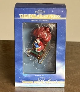 2004 The Polar Express First Gift of Christmas Hallmark Andenken Ornament NEU - Bild 1 von 7
