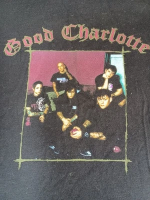 Camiseta De Colección 2004 Good Charlotte Tour Camiseta Banda Negra Pop Punk Emo Mediana 🥀 Foto 1 de 4