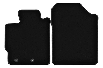 Tapis de sol avant en velours noir pour Toyota Yaris III Hybrid 2013-2017  - Photo 1/4