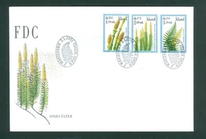 Aland. FDC Cachet 2001. Swamp Plants. Scott # 177-180-182 - Picture 1 of 1
