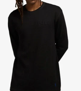 NEU MIT ETIKETT HERREN POLO RALPH LAUREN L/S STRICK THERMOHEMD ~ SCHWARZ ~ XL - Bild 1 von 2