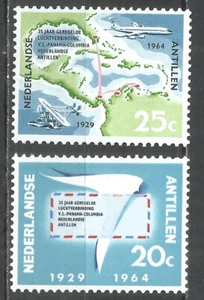 Netherlands Antilles 1964 year , mint stamps MNH (**) Michel# 139-140 map - Picture 1 of 1