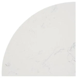 Simple Tile - 9" Faux Bianco Swan Marble Bathroom Shower Corner Shelf - Picture 1 of 1