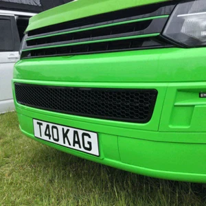 For VW T5.1 Honeycomb Bumper Mesh (Matte Black) Painted and Ready to Fit - Picture 1 of 5
