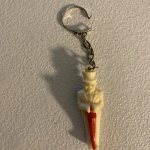 Llavero vintage recuerdo celuloide W.C. FIELDS - Imagen 1 de 3