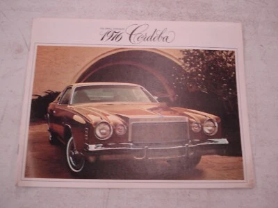 1976 CHRYSLER CORDOBA SALES BROCHURE SHOWROOM SALES BOOK ORIGINAL - Image 1 of 4