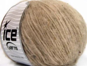 8-Skein Lot SoftAir Tweed Yarn Bulky 8x50g/115m Light Camel - Picture 1 of 4