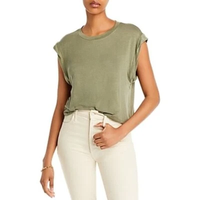 Camiseta sin mangas AQUA verde recortada muscular para damas, ¡nueva con etiquetas! Foto 1 de 4