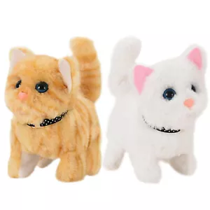 Soft Plush Cat Stuffed Toy Electronic Robot Animal Cute Lovely Kitty for Kids - Picture 1 of 13