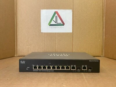 Cisco SF302-08P with No Power Adaptor or PSU Cisco 8-Port PoE Switch (Inc VAT) - Image 1 of 4