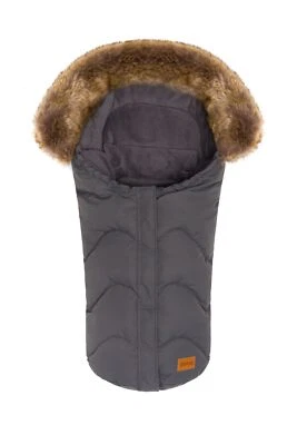 Fillikid Winterfußsack Lhotse grau Fußsack für Autositze Gruppe 0 Baby Schale - Bild 1 von 4