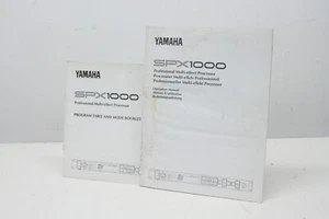 Yamaha SPX1000 Manual de instrucciones y tabla de programas y folleto de modos - Imagen 1 de 9