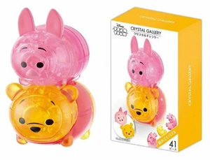 Hanayama 3D puzzle Crystal Gallery Tsumsum Winnie the Pooh & Piglet w/ Tracking - Picture 1 of 4