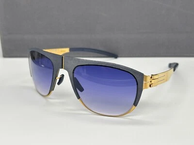 Gafas de sol Ic Berlin para hombre gris dorado ovaladas cuadradas tranvía 50 Ampouxstrasse precio original: 499 € Foto 1 de 4