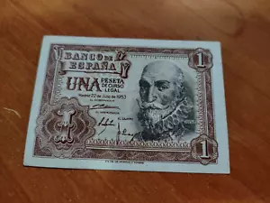 BILLETE ESPAÑA DE 1 Peseta 1953 – Pick 144 .- S/C .- ES EL DE LAS FOTOS.-(ORIGIN - Picture 1 of 2